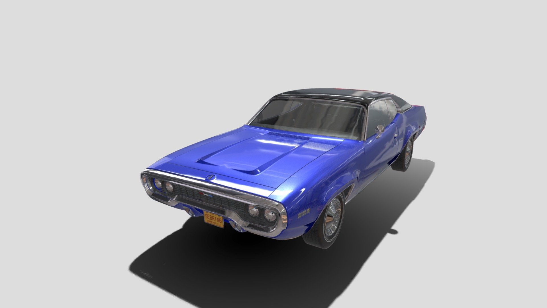 Plymouth GTX - Download Free 3D model by Car2022 3d model