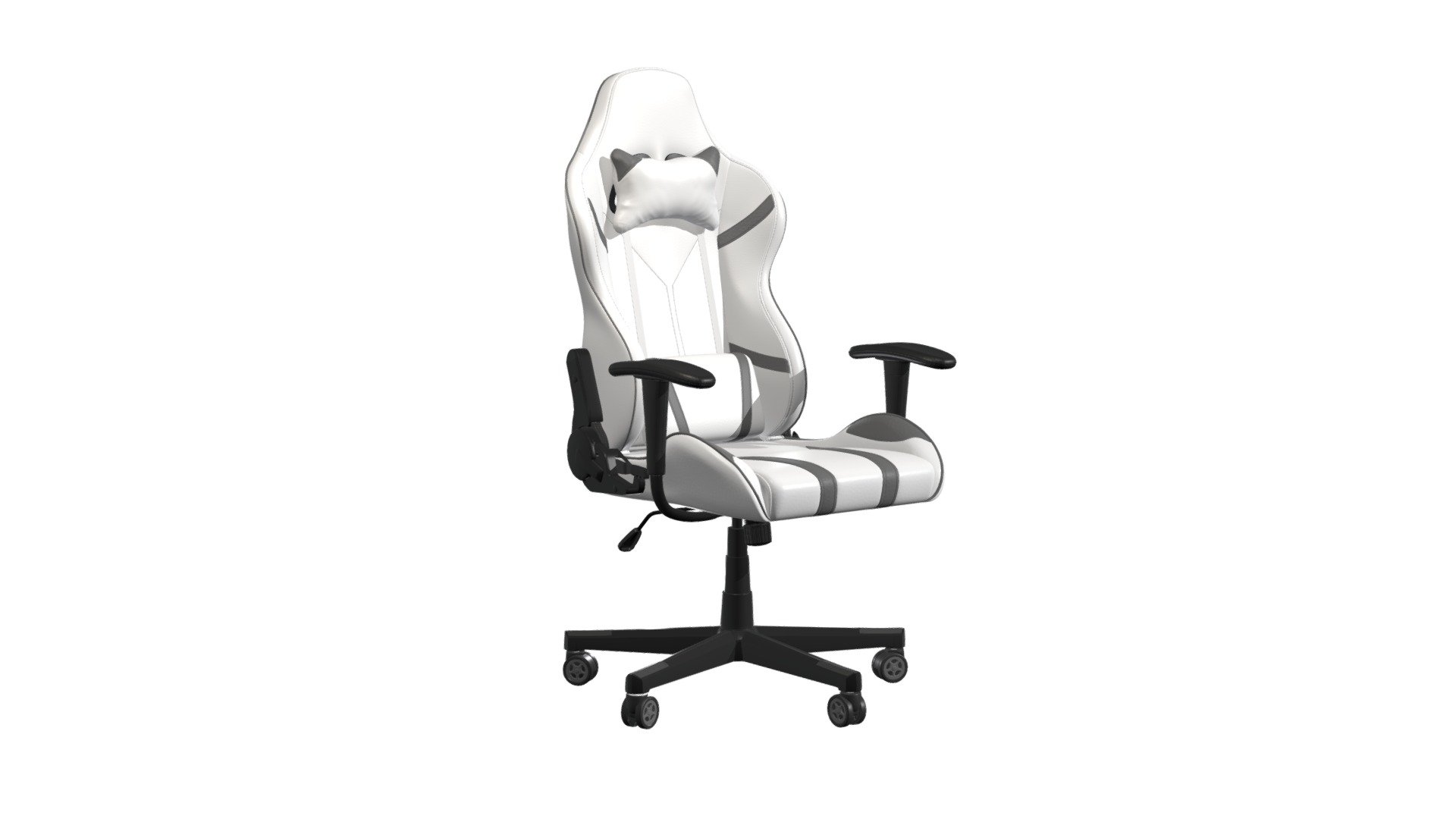 https://zuomod.com/android-gaming-chair-white-gray

Fun, comfortable, and stylish, the Android Gaming Chair is wrapped in vinyl on a swivel, height adjustable rolling base.  This piece brings modern and minimal style to any work or play station 3d model