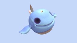 The Greater Pearl Whale monsters, whale, pearl, substancepainter, substance, monster