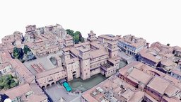 Castello Estense,castle,ferrara,map,scan italy, renaissance, map, architecture, scan