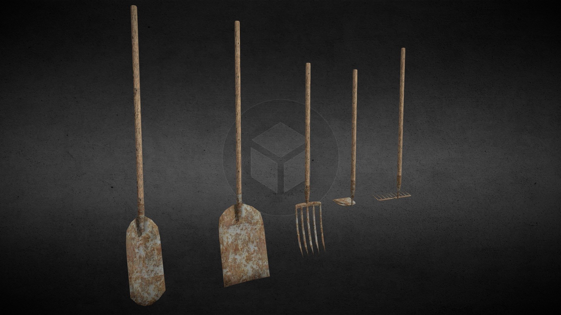 A low-poly set of Farm tools that were made for my upcoming game, Shinrin Yoku. Each item uses the same 1024x1024 texture to help with batching in your game engine.Feel free to use these models in anyway you wish, just dont’t claim ownership.

Credit is not required, but is appreciated.

Follow me on Facebook, Instagram, or SketchFab to support me and keep up with future game releases 3d model