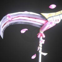 Sakura Sickle sakura, sickle, weapon, game