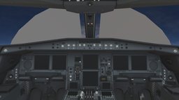 A340_600_Cockpit maya