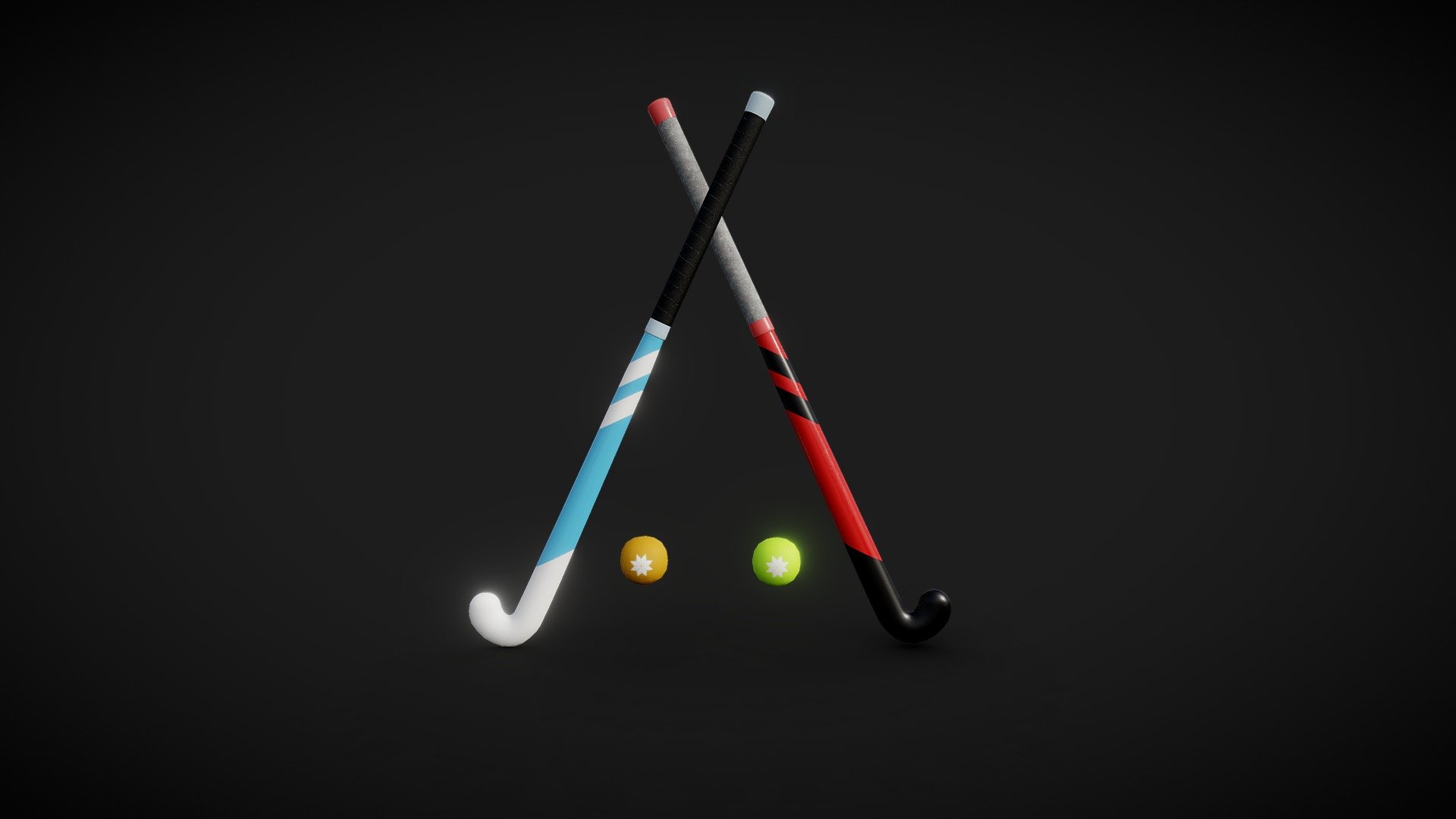 A pair of hockey sticks and balls.

De stick textures are 4K, the balls are 2K.

Let me know if I can be of further assistance (reskin, different texture quality, etc.), I'm happy to help where I can!




Website: https://rosbergendesigns.com/

Instagram: https://www.instagram.com/rosbergen_designs/
 - Field Hockey Sticks & Balls - Buy Royalty Free 3D model by Rosbergen Designs (@RosbergenDesigns) 3d model
