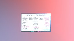 Watch Schedule Whiteboard