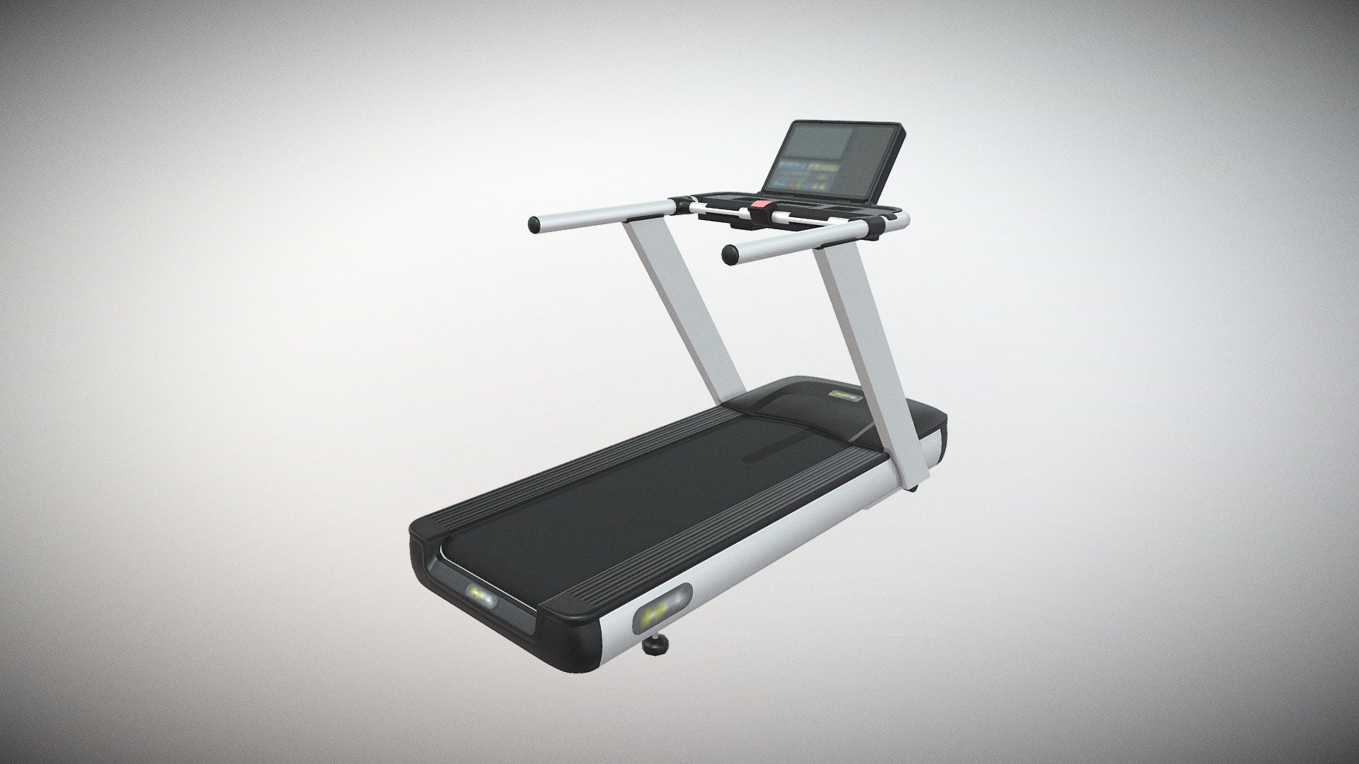 Reasonably priced proven treadmill, LED panel with simple, intuitive user interface. Speed up to 20km / h and incline up to 15%, both of which can also be conveniently set via preselection function as 3, 6, 9, 12, 15 (km / h or °). Several preprogrammed training programs available. Reversible deck. The engine has a nominal power of 2.2KW. The device is equipped with a maintenance-free carpet from German production and a Mitsubishi converter.

http://dhz-fitness.de/en/cardio-equipment#X8600 - DHZ TREADMILL - 3D model by supersport-fitness 3d model