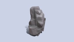 Detailed Low Poly Rock mountain, cliff, outdoor, nature, rockface, cliff-rock, cartoon, asset, lowpoly, low, poly, stone, rock, environment