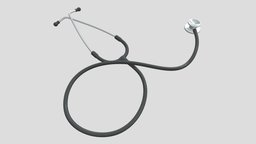 Stethoscope device, vray, doctor, equipment, hospital, science, medicine, medic, exam, listening, stethoscope, examination, medical, auscultation, listener