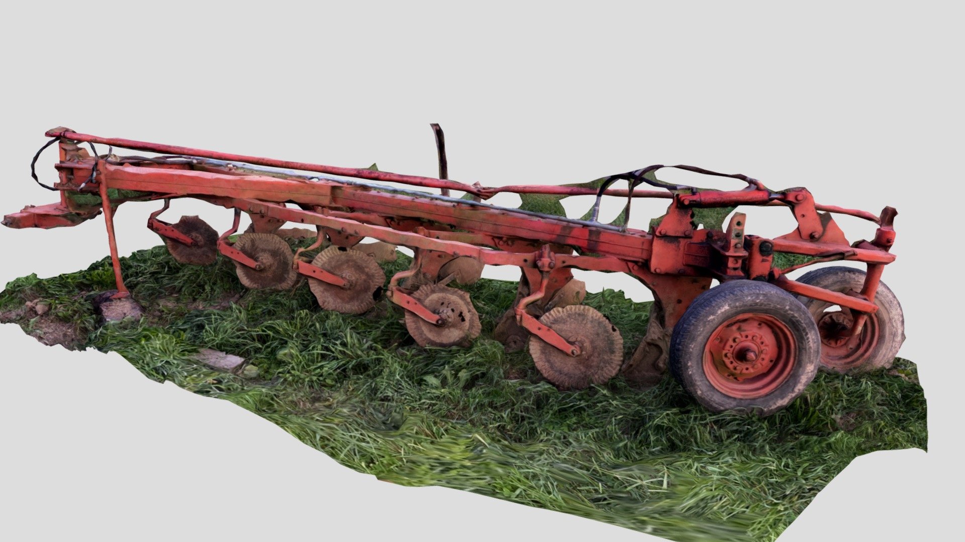 3D Scan of a moldboard plow. In a hay farm near Bear, Delaware. (75 Images, Photo Mode)

Created with Polycam - Day 041: Moldboard Plow - Buy Royalty Free 3D model by uttamg911 3d model