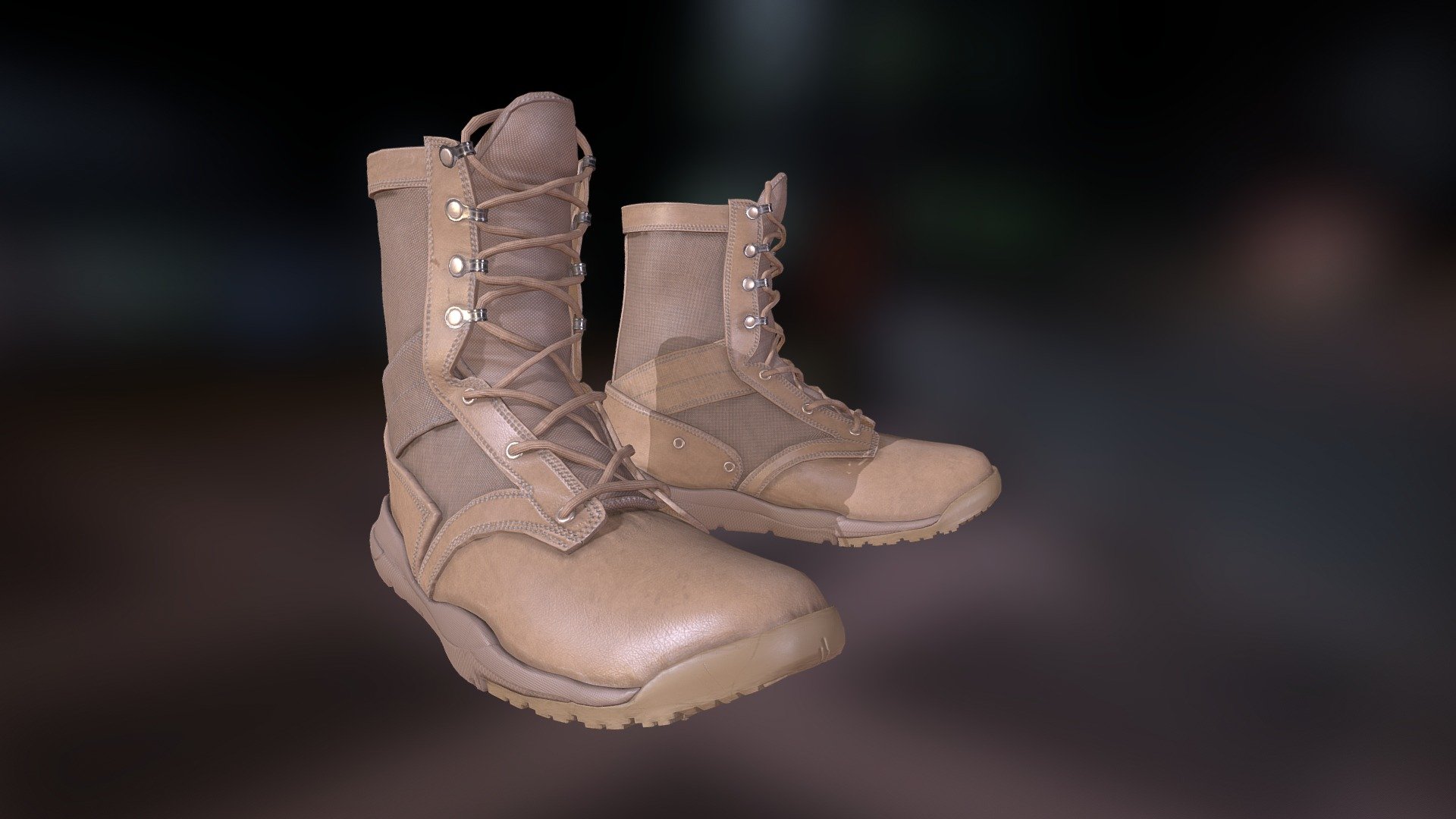 Tactical Boots asset made in 2020. Was also a great study creating the military's  gear. and to learn more substance painter. which made me use patterns and Grunges alongside ZBrush bakes. was such a fun process in

Hope you like it guys ! Stay tuned for more millitary Grade Equipment (Props) 3d model