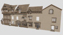 Tudor victorian, medieval, walls, tudor, house, building, modular, wall