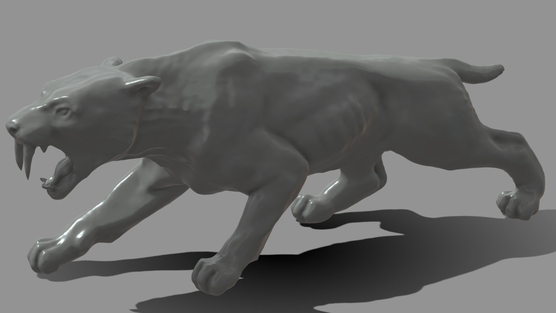 Detailed HD 3D scan of a Sabre Tooth Tiger
Scan was detailed in Sculptris - Sabre Tooth Tiger - Buy Royalty Free 3D model by Giimann 3d model