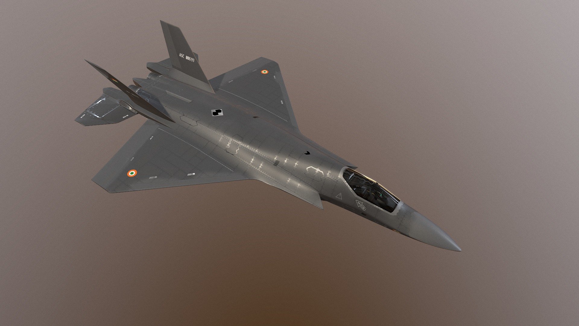 Aircraft - AMCA Upload - 3D model by Ankur (@anx450z) 3d model