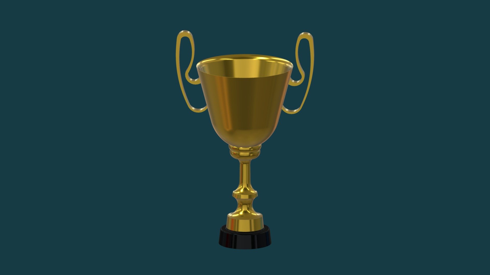 Gold Trophy with base. Enjoy the free download - Comment what you want to see next 3d model