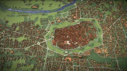 Lucca Italy landscape, urban, italy, town, map, lucca, city, building, street, history
