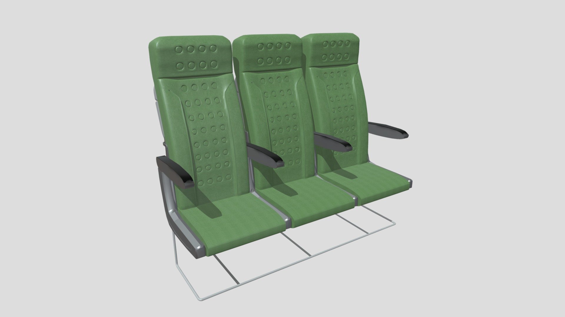 3d model of airplane seats from transavia airlines - Airplane seats - 3D model by sebastian14094 3d model