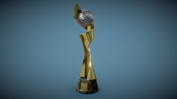 FIFA Womans World Cup Trophy world, printing, football, prop, foot, soccer, 3dprinting, woman, fifa, mondial, 3dprint, 3d, female, cup, sport, ball, space, 2023