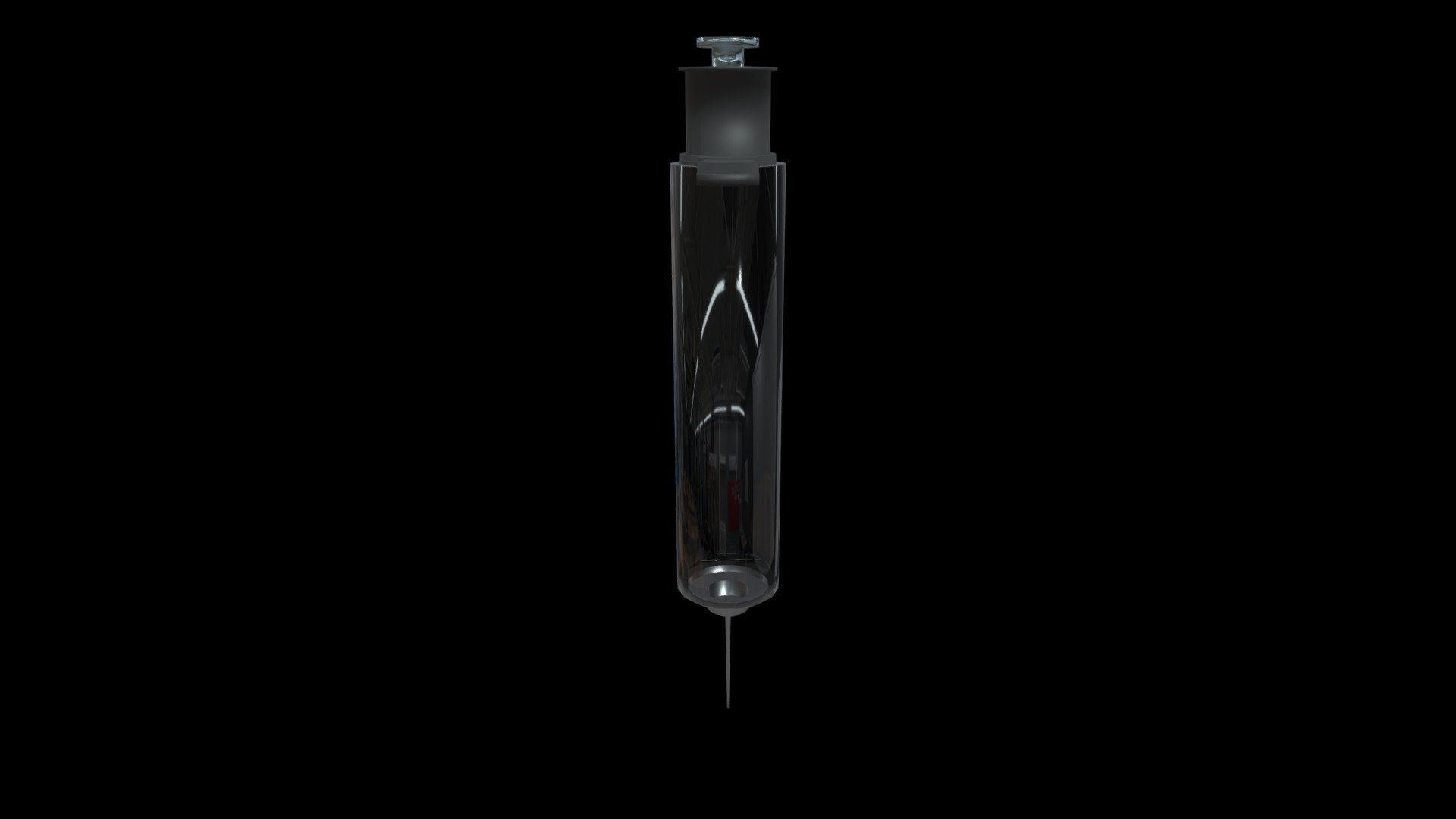 A simple, low-poly Medical Syringe intended to be used as a medical prop in video games 3d model