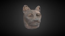 Bronze Cat Head: Bolton Museum Collection cat, bastet, bast, ancient-egypt, saqqara, egyptian-goddess, egyptian-religion, ancient-egyptian, north-west-photogrammetry-hub, photogrammetry-hub, museums-of-the-north-west, bubastis
