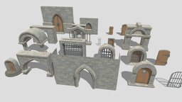 Doors castle, dungeon, medieval, doors, doorway, gothic, roman, tudor, stone, modular, church, door