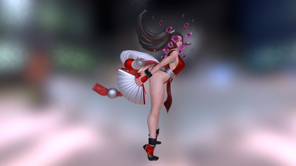 the king of fighters - Mai Shiranui (the king of fighters) - 3D model by ova1514 3d model