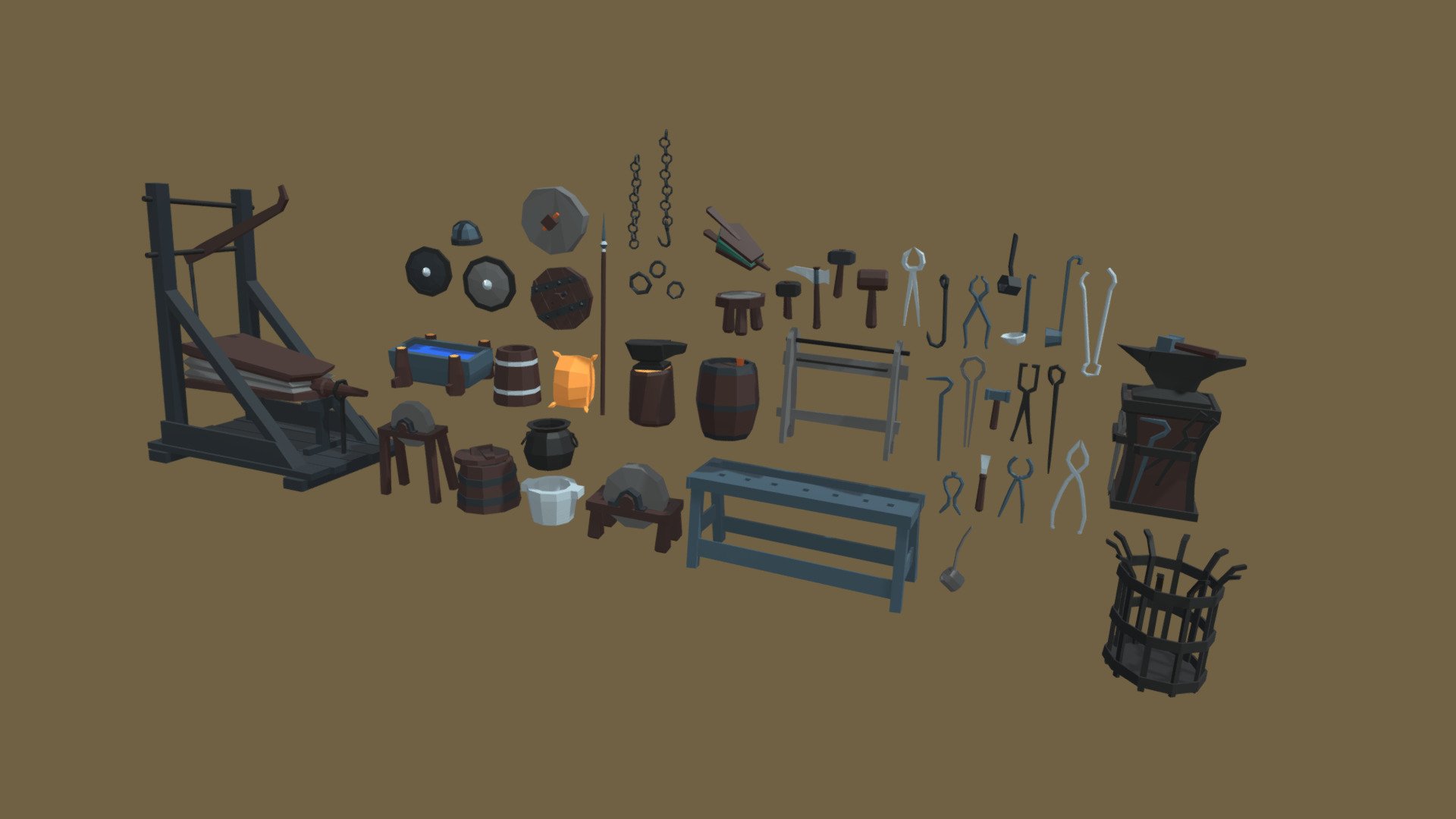 Parts to build your own Medieval Forge

Imported from Poly (#4o-ge5uJXXO) - Forge Parts - Download Free 3D model by djcarson 3d model