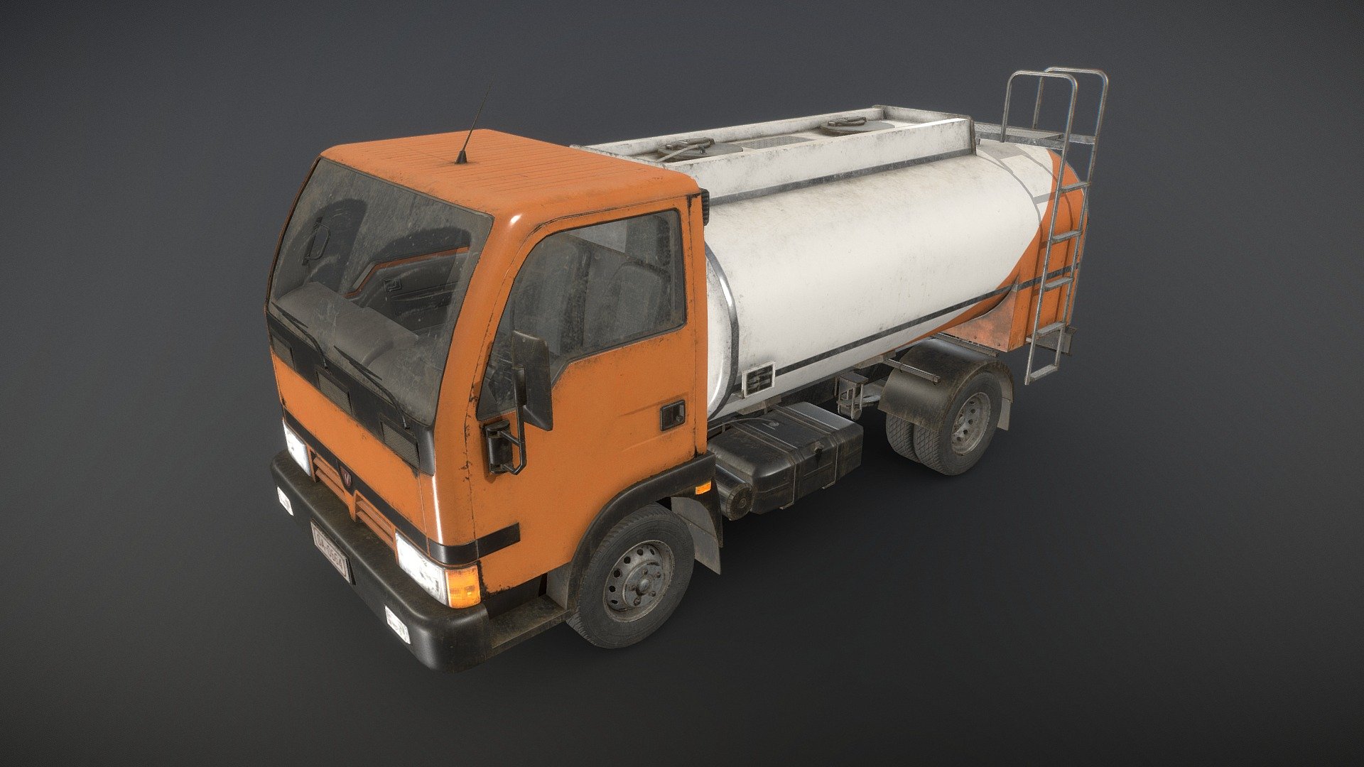 Cistern Light Truck Game-Ready model with 2 sets of PBR textures included: clean and dirty

The model is low poly (25.307 Tris), gameready and has cabin doors and wheels ready to animate (not animated):




Real-world scale and centered.

The unit of measurement used for the model is centimeters

Polys: 13.033 (Converted to triangles: 25.307)

Cabin interior fully modeled and textured.

Chassis fully detailed. Tank can be detached if needed.

All Doors, wheels, and steering wheel can be easily rigged/animated.

Textured in Substance Painter

All branding and labels are custom made.

Maps sizes: 




Chassis: 4096x4096

Interior: 2048x2048

Windows: 1024x1024

Cistern: 4096x4096

Provided Maps (cleand and dirty):




Albedo

Normal

Roughness

Metalness

AO

Opacity included in Albedo (windows)

Emissive

Formats Incuded - MAX / BLEND / OBJ / FBX / 3DS

This model can be used for any game, film, personal project, etc. You may not resell or redistribute any content - Light Truck Cistern - Low Poly - Buy Royalty Free 3D model by MSWoodvine 3d model