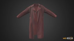 [Game-Ready] Burgundy Coat