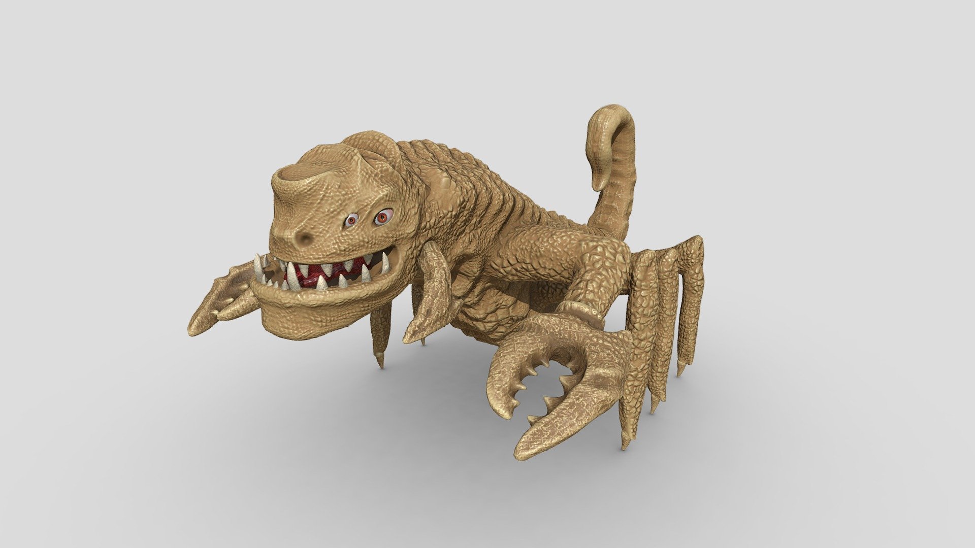 just a creature that I made according to the mood from the concept.
83,912 polygons, made in blender - Sand Scorpio - 3D model by Horizzon 3d model