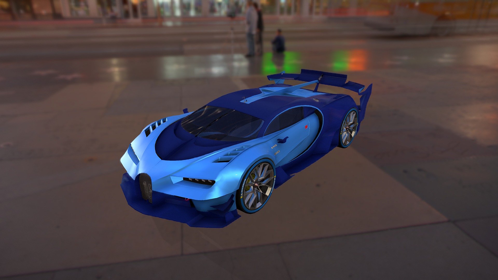 Unfortunately(
My models are not allowed to be sold on this site(
because I'm from Russia&hellip;
This model can be purchased on the asset store for $7.99.
 The Bugatti Vision Gran Turismo is a single-seater concept car developed by Bugatti and was manufactured in Molsheim, Alsace, France. The car was unveiled at the 2015 Frankfurt Motor Show, a month after its teaser trailer was released, which was titled #imaginEBugatti.[1] It was built under the Vision Gran Turismo project, and with its looks, influenced the Bugatti Chiron’s design language. The color scheme of the car is based on the 1937 Le Mans-winning Bugatti Type 57G Tank racer 3d model