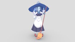 Ranni hat, cute, moe, broom, outfit, maid, witch, anime, ring, elden, ranni