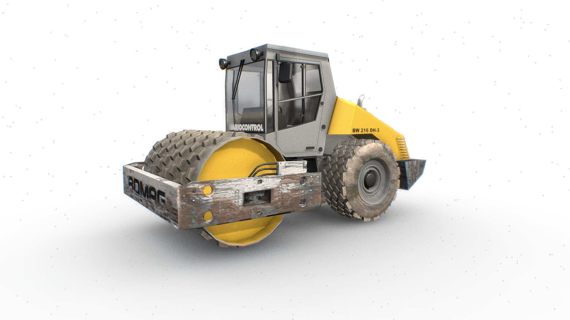 3D Photorealistic Model Of Bomag BW 216 DH-3 Road Roller - Bomag BW 216 DH-3 Road Roller - Buy Royalty Free 3D model by Omni Studio 3D (@omny3d) 3d model