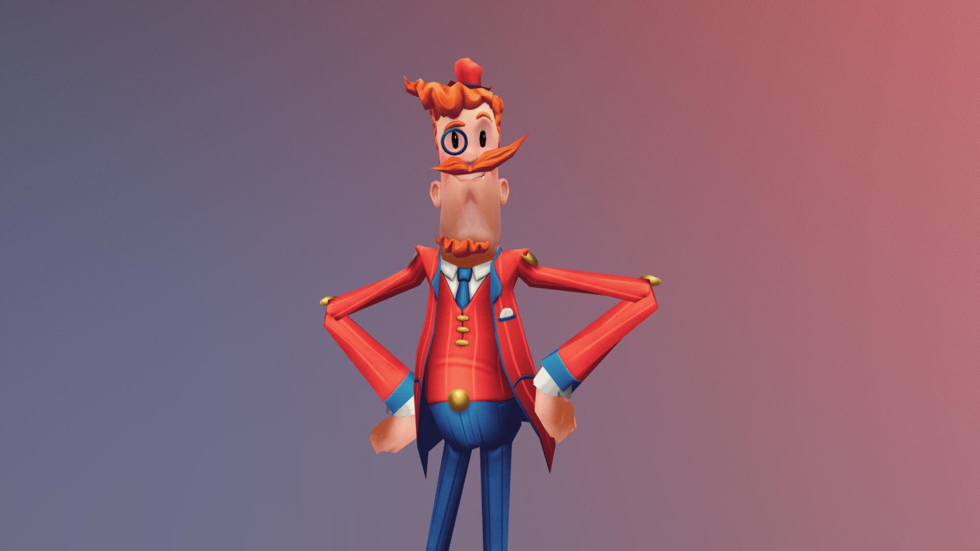 This is a personal project that I made for fun, trying to translate a character with a  very simple and flat look,  into a good looking 3D model that could match the original simple  style.

It was a really quick project (5days with rigging and animation included), but I had a lot of fun making this guy! 
I hope you like it! 

Mr. Toffee is a original character from Candy Crush Saga, from King Games 3d model