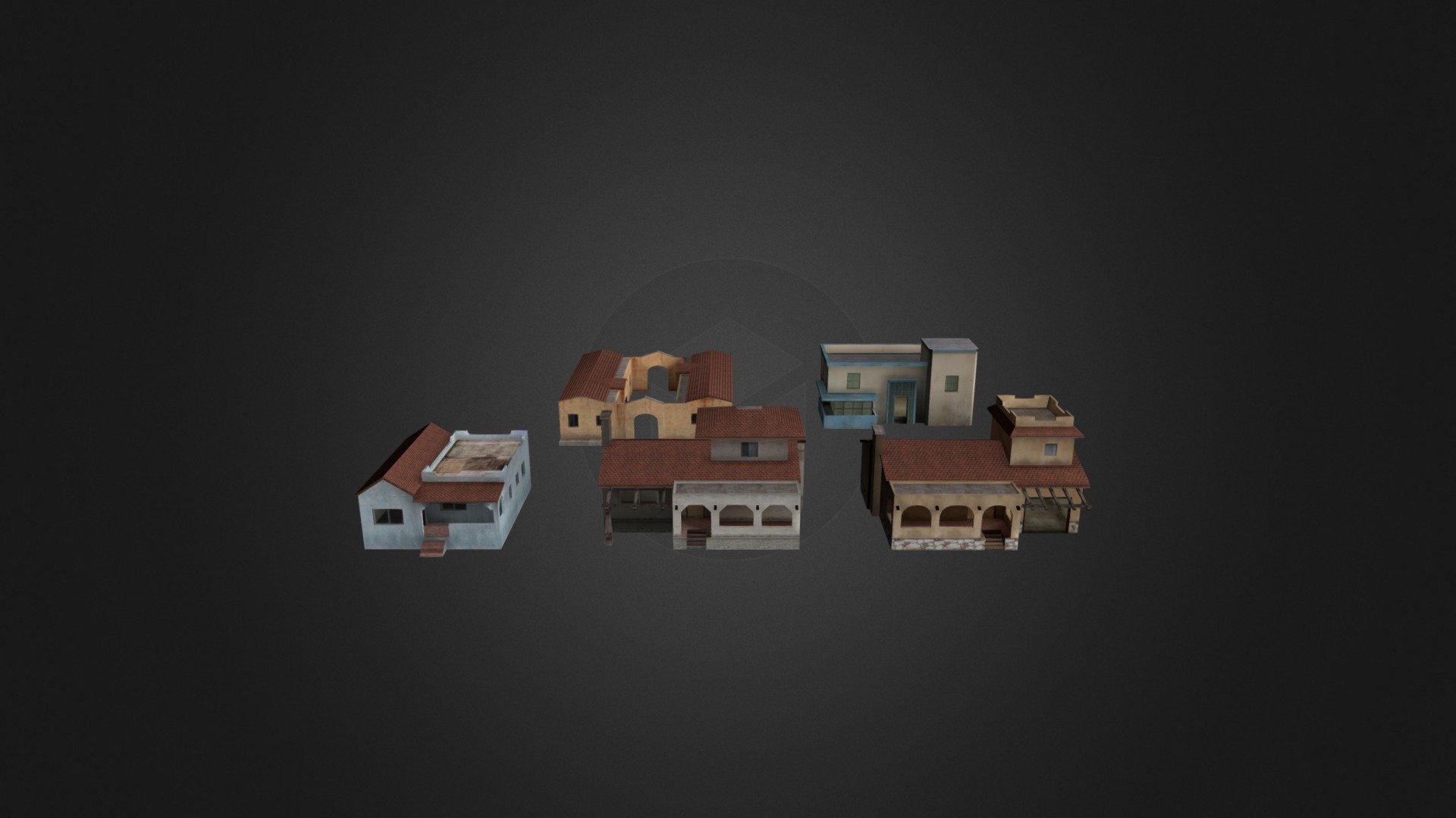 🛒 The model is available for purchase here: https://lisiumods.com/b/marina-and-glenpark-3d-houses-pack - 3D Houses Pack - GTA SAN ANDREAS - 3D model by Lisiu mods (@lisiu) 3d model