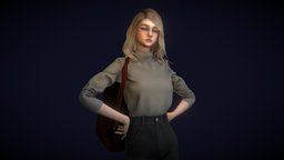 Adventure Girl V2 body, adventure, realistic, woman, character, girl, game, female, rigged, game-characters, realityscan