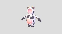 Prop232 Cow Suit body, cow, ranch, suit, little, kid, white, fun, fashion, party, milk, farm, costume, outfit, ox, cattle, cartoon, animal, clothing