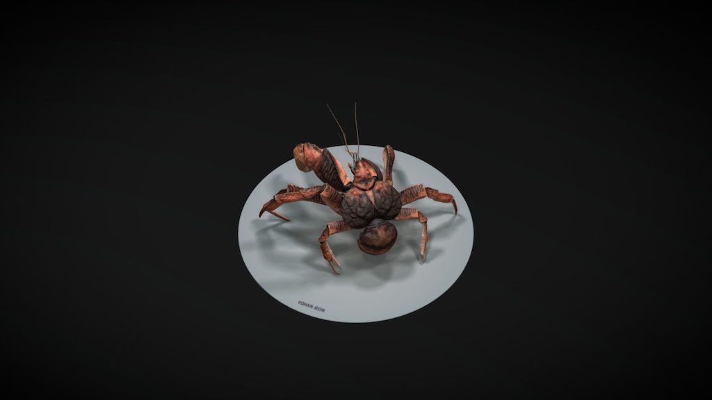 COM2US iQuarium Project - Coconut Crab - 3D model by rightmode 3d model