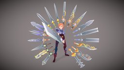 94 Toon Weapon Mega Pack toon, spear, axes, equipment, scythe, flatshaded, shields, unlit, swords, game-ready, spears, javelin, scythes, equip, gradienttexture, weapon, unity, cartoon, weapons, lowpoly, axe, sword, stylized, fantasy, shield, lazytexture