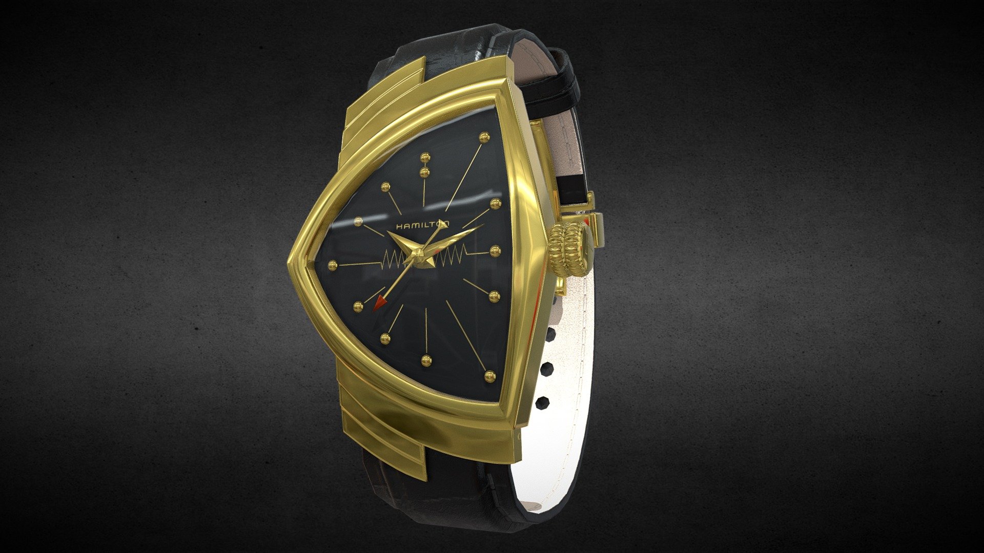 Awesome stainless steel Hamilton Ventura Quartz Watch
Use for Unreal Engine 4 and Unity3D. Try in augmented reality in the AR-Watches app. 
Links to the app: Android, iOS

Currently available for download in FBX format.

3D model developed by AR-Watches

Disclaimer: We do not own the design of the watch, we only made the 3D model 3d model