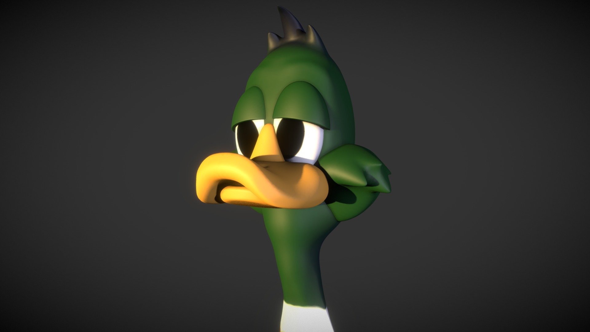 Cartoon duck : happy, green et yelow - Cartoon duck - Buy Royalty Free 3D model by Ivan DINH (@ivandinh) 3d model