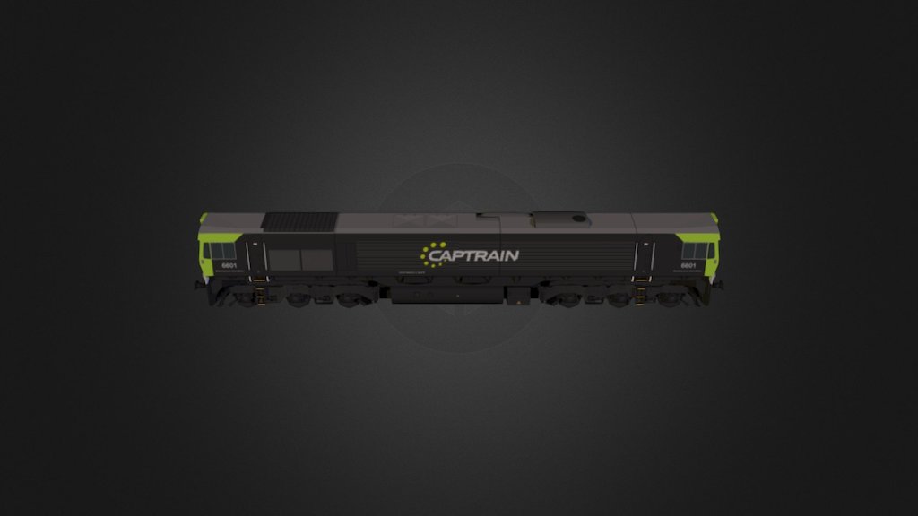 EMD Series 66 in Captrain livery. Made for Cities Skylines 3d model