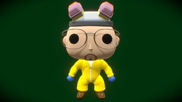 Walter White Funko POP white, walter, pop, high-poly, zbrush-3dmodeling, 3d, texture, zbrush