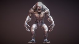 Dark Monster Animated & Rigged humanoid