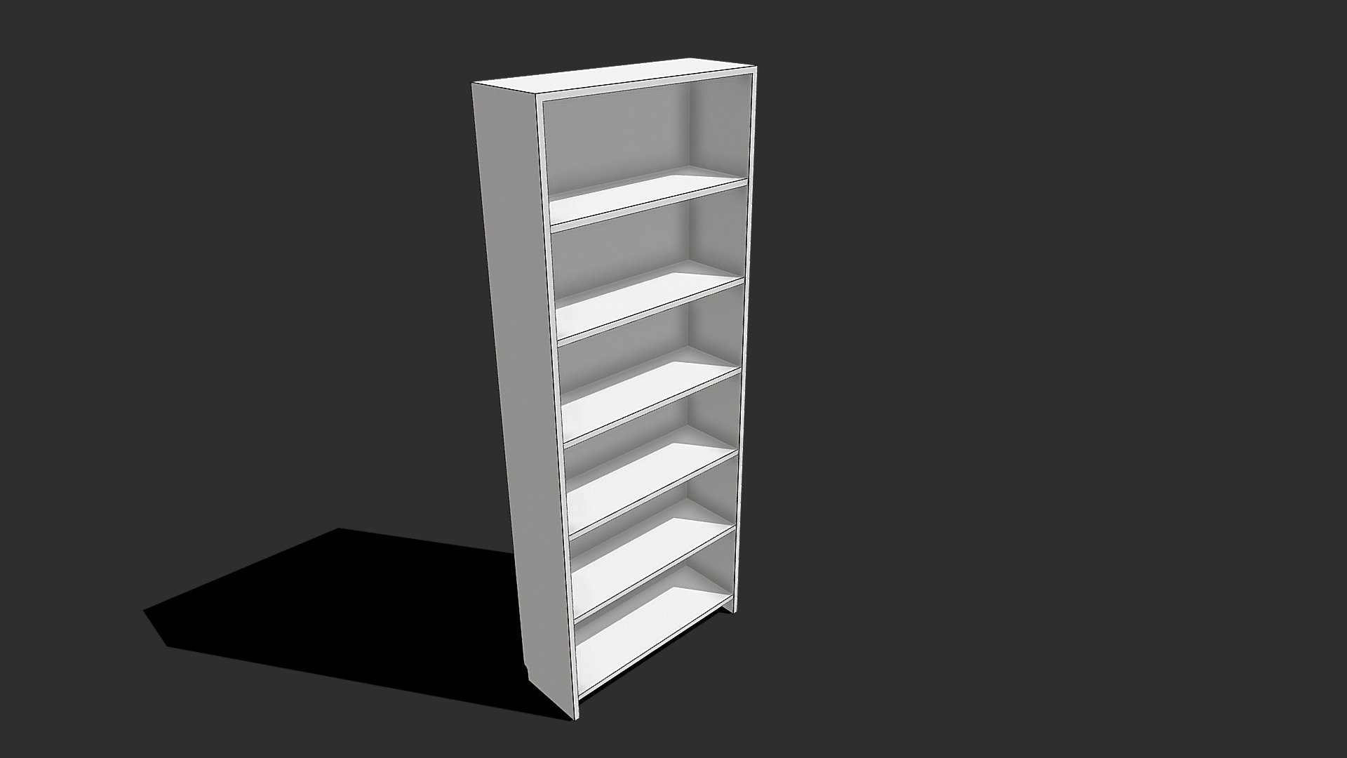 Ikea Billy bookcase this model is made with official ikea dimensions

model : 80x28 cm height : 202 cm

1 to 1 in dimensions all formats available good for house design rendering interior design very clean and accurate model

&lt; Disclaimer this is not from the official Ikea company &gt;

questions/requests : abrorcurrents@gmail.com

discord : Abror #3536 - Ikea Billy bookcase - Download Free 3D model by Art_bor 3d model