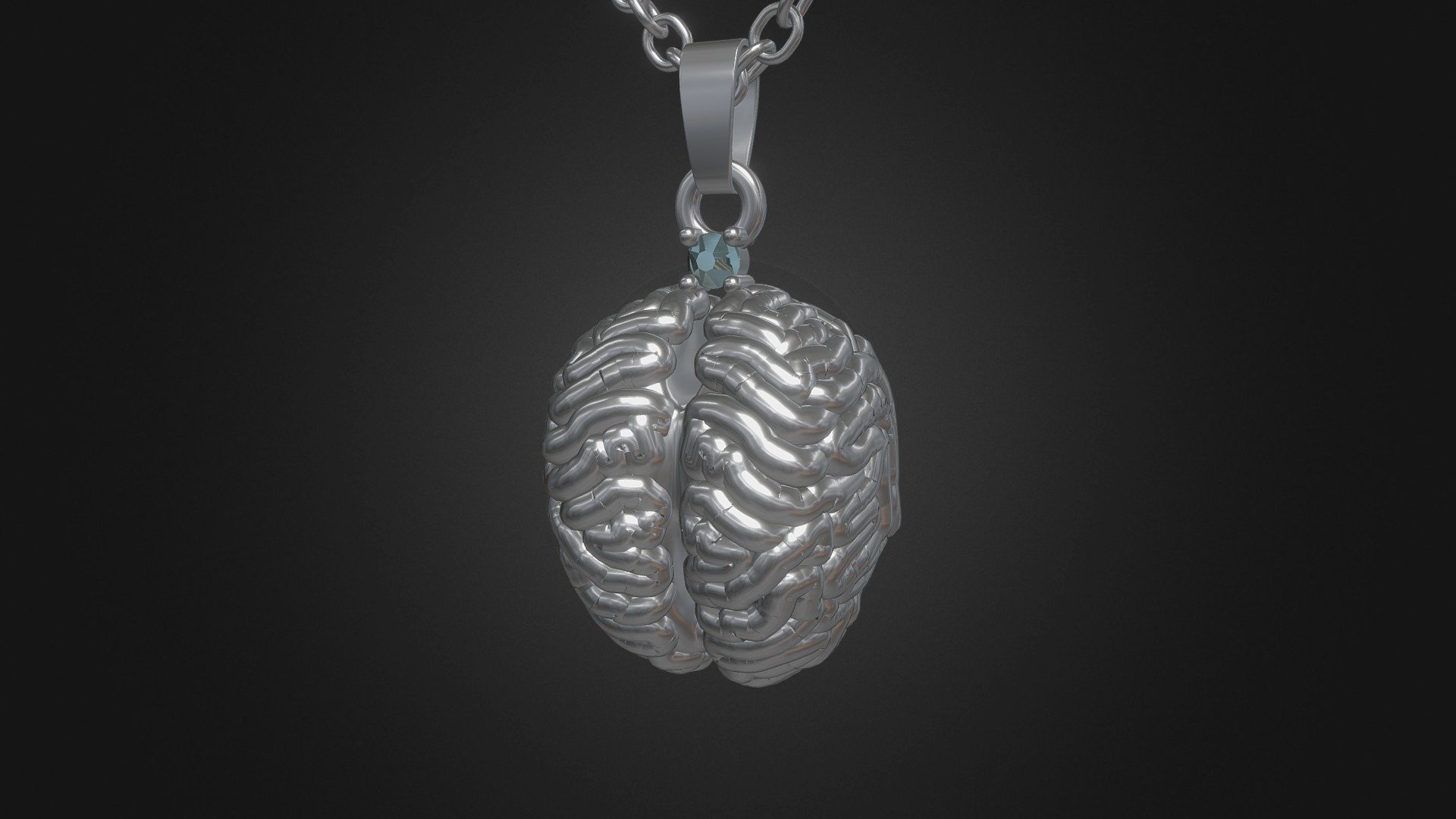 Art. 580 - Pendant Brain - 580 - Pendant Brain - 3D model by Lizardsking 3d model