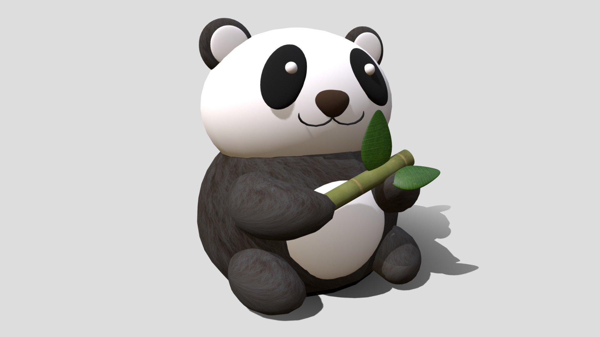 Week 5a Character Block Out: Panda Bear - 3D model by lnkerkhoff 3d model