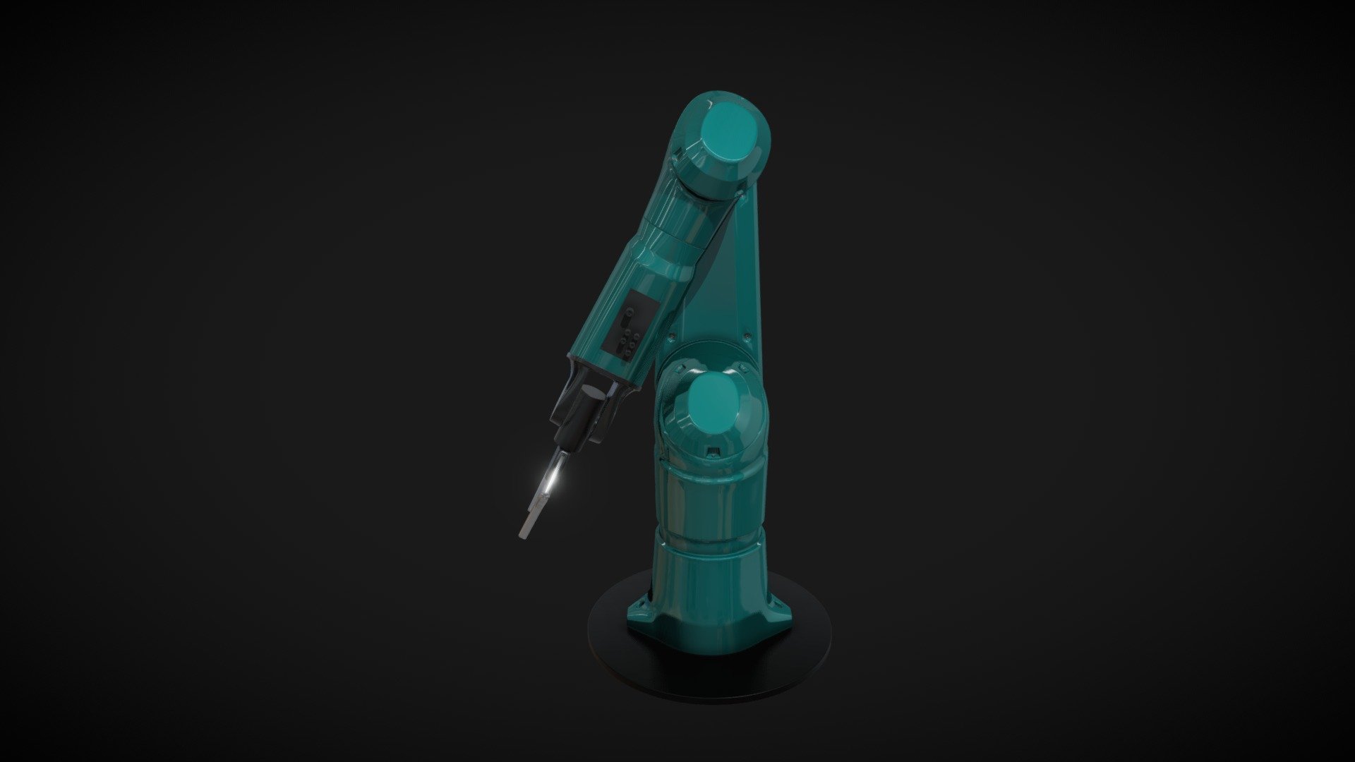 Six axis robot arm - Industrial robot arm - Download Free 3D model by Jacob.Elhatmi 3d model