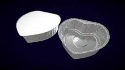 Aluminum Molds Food storage, heart, plate, packaging, recycling, paper, aluminum, aluminium, package, biodegradable, disposal, disposable, molds, food-container, container, food-tray, food-molds