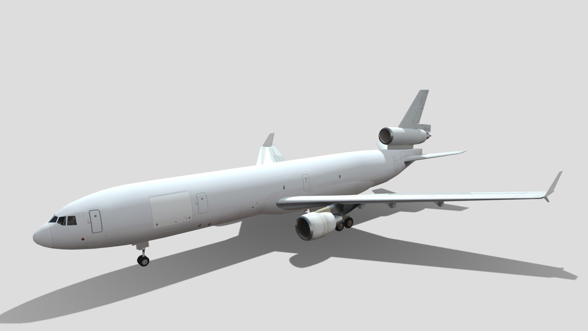 This is a meticulously crafted 3D low-poly model of a McDonnell Douglas MD-11, optimized for minimal complexity with less than 5000 polygons. Despite its low polygon count, the model accurately captures the iconic design and aerodynamic features of the McDonnell Douglas MD-11, making it ideal for real-time rendering in games or simulations.
The model comes with a blank layered texture, providing a clean slate for customization. This allows you to apply your own color schemes, decals, or airline branding. The layered structure of the texture file offers flexibility in modifying different parts of the aircraft separately, such as the fuselage, wings, engines, and tail.
In summary, this McDonnell Douglas MD-11 low-poly model is a perfect blend of simplicity, accuracy, and customizability, making it a versatile asset for any 3D project 3d model