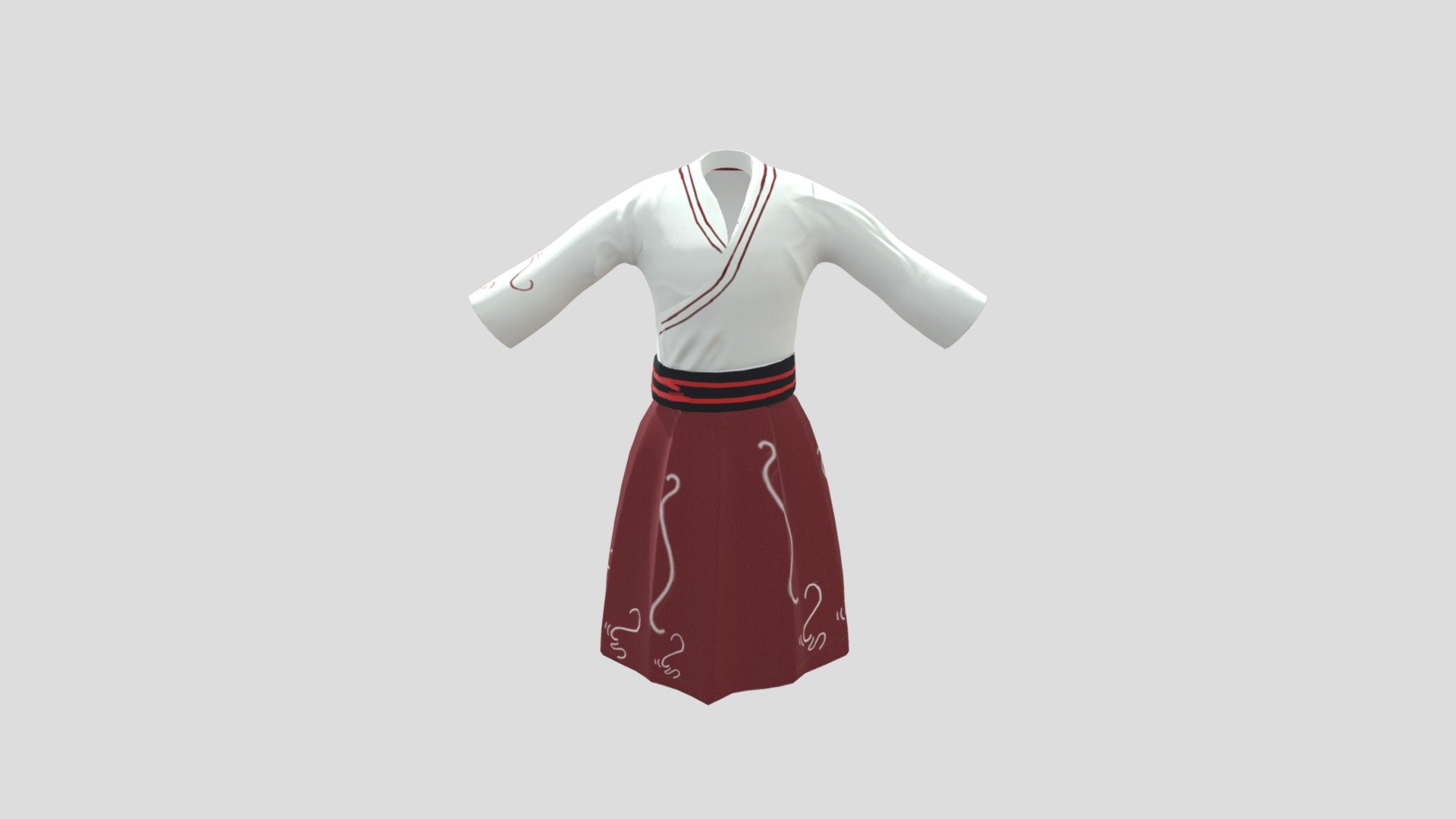 First try traditional cloth - Chinese_Clothing - Download Free 3D model by pasprunger 3d model